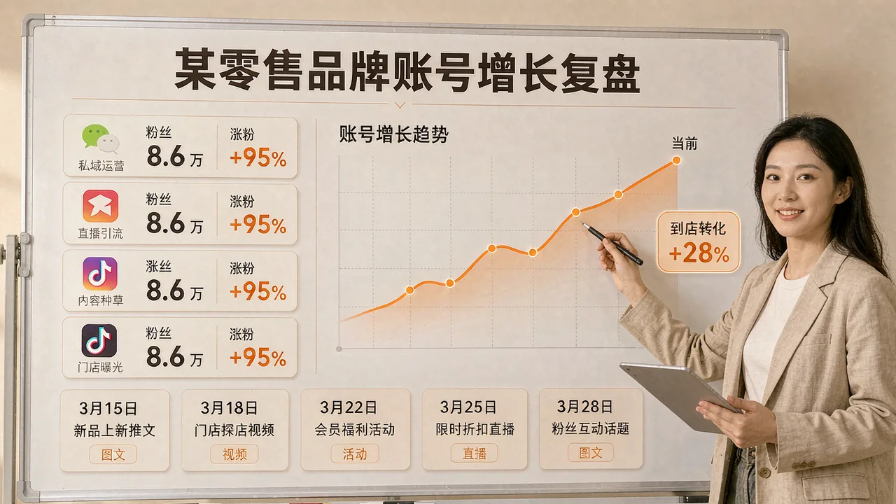 某零售品牌账号增长实践复盘配图