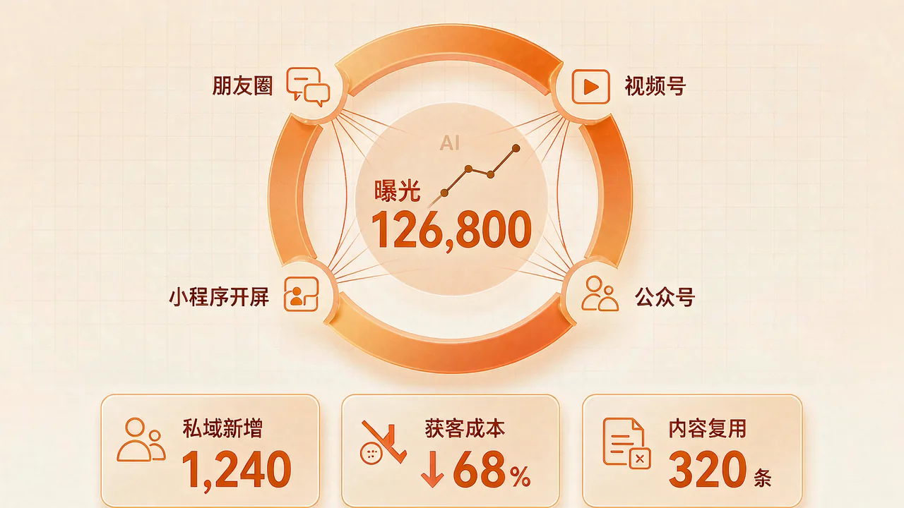 微信生态内容种草与精准投放主视觉